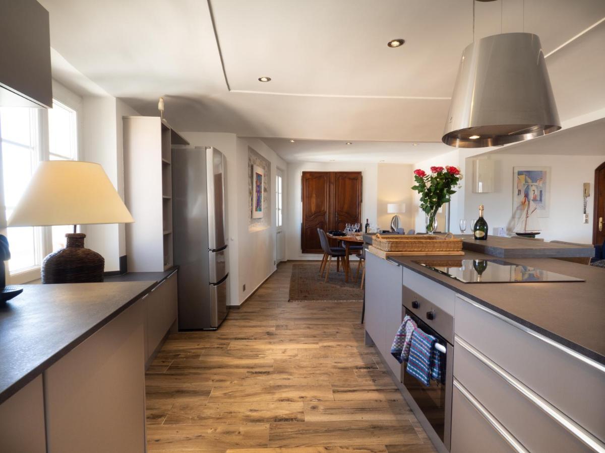 Charmant Appartement Spacieux Pour 6P Vue Mer Vieil Antibes Kültér fotó